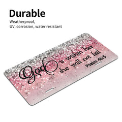 HANGWWZQ aluminum license plate 6x12 resists weather and fading.