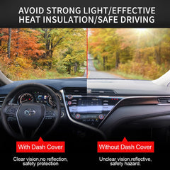 HanLanKa dashboard cover reduces glare for safer daytime driving.