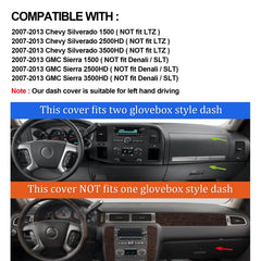 HanLanKa dash mat fits the two-glove-box layout while preserving easy access.