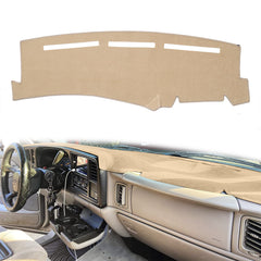 HanLanKa dashboard cover for Chevy Silverado protects against sun damage and keeps the dash looking new.