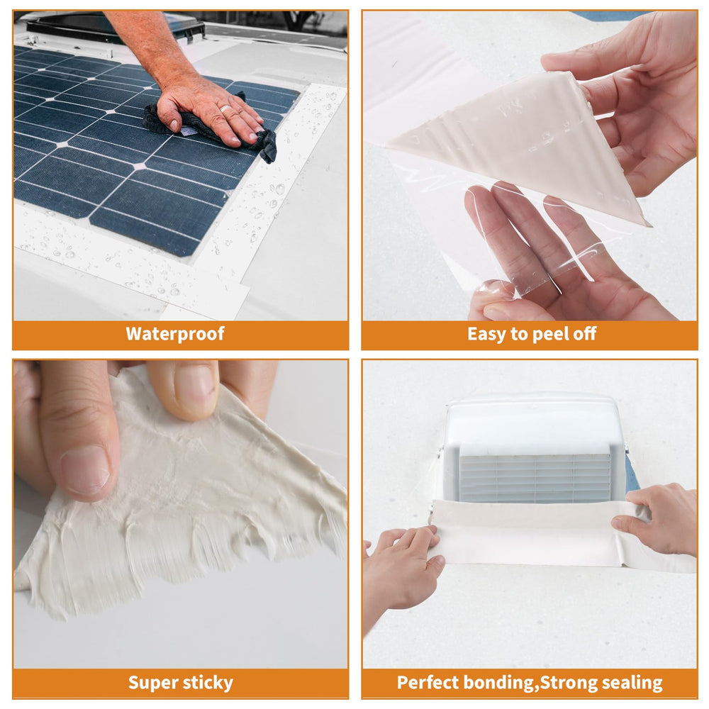 Hanotic tape applied on metal and wood surfaces for durable weatherproof performance