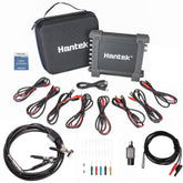 Hantek front panel display shows multi-function automotive diagnostics for quick fault sensing.