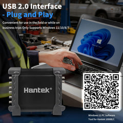 Hantek 1008C USB storage function supports data transfer and saving