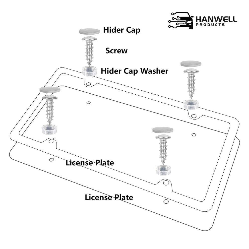 Hanwell zinc alloy chrome frame offers durable, rust-resistant performance