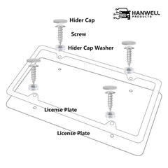 Hanwell zinc alloy chrome frame offers durable, rust-resistant performance