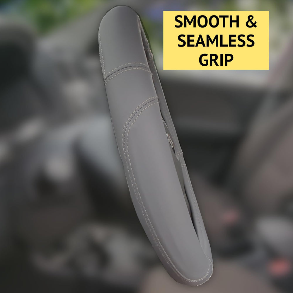 HANWOLF steering cover with seamless grip reduces wheel rub during turns
