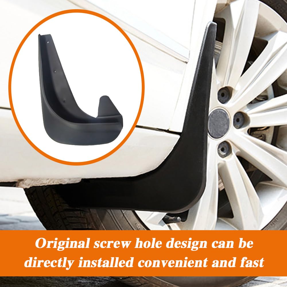 HAOBO mud flaps package contents including screws and spacers