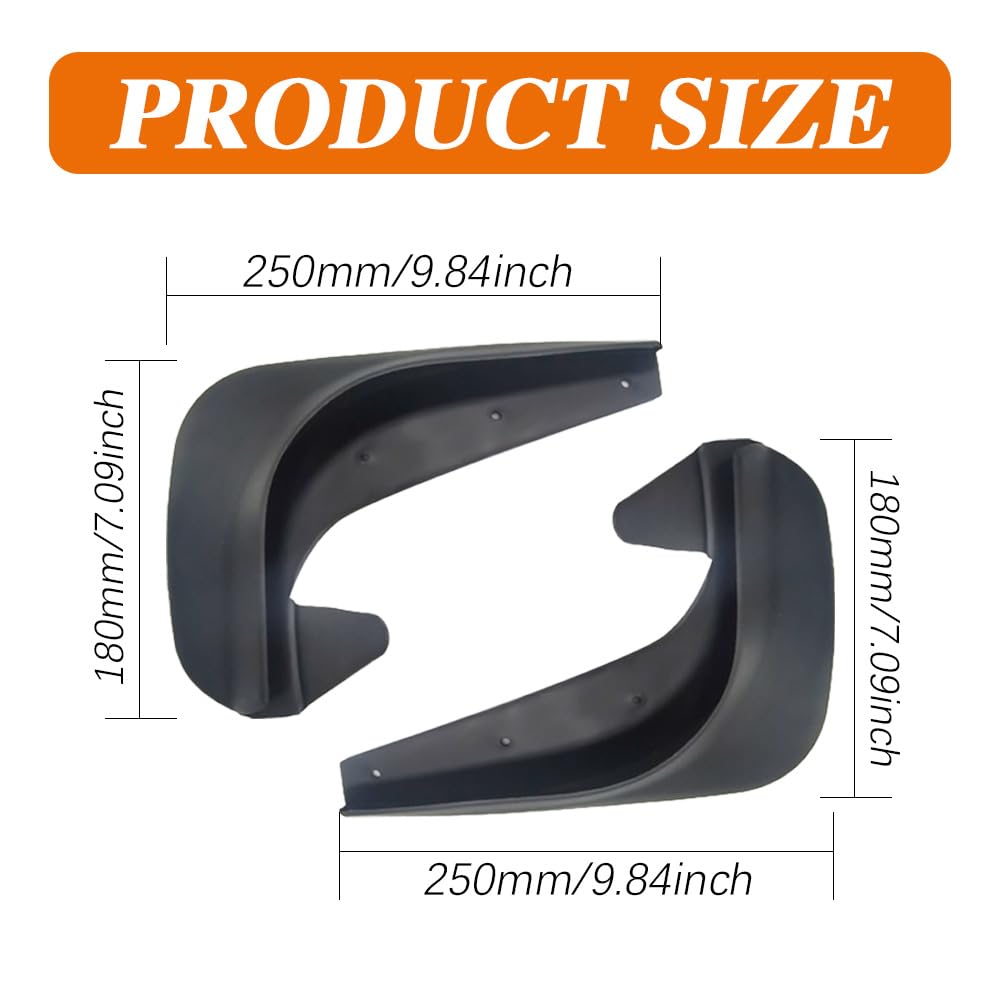HAOBO mud flaps rear view guards against splash and wear