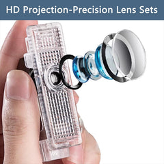HAOGI non-fading quartz glass lens delivers clear projections with reduced distortion.