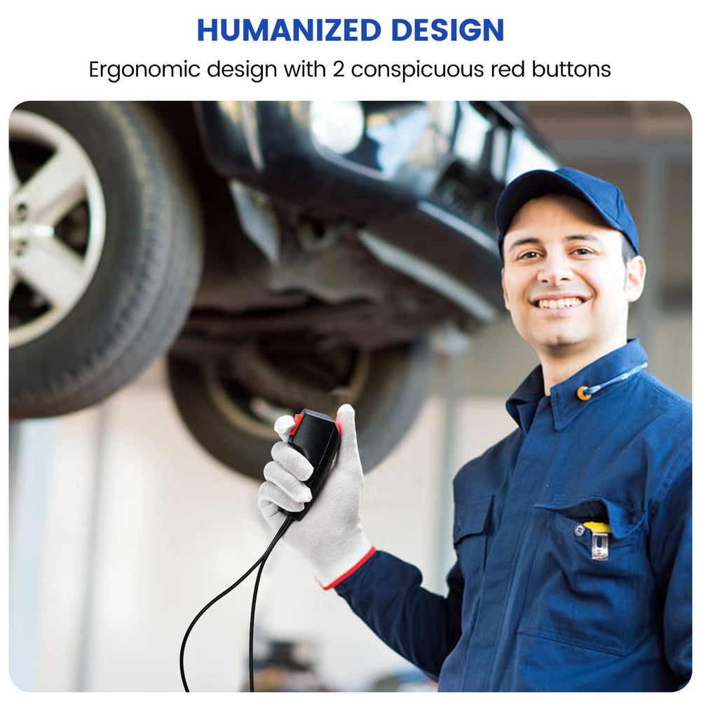 Haoguo remote starter switch in use demonstrates convenient remote start control.