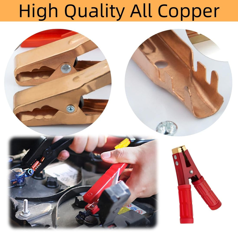 Haokixin car and boat battery clamps ideal for versatile charging setups.