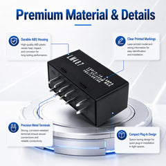 Dash installation guide image for Haokixin LM487 relay