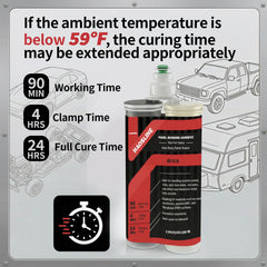 HAOSLINE auto body panel repair adhesive enables precise quarter panel bonding