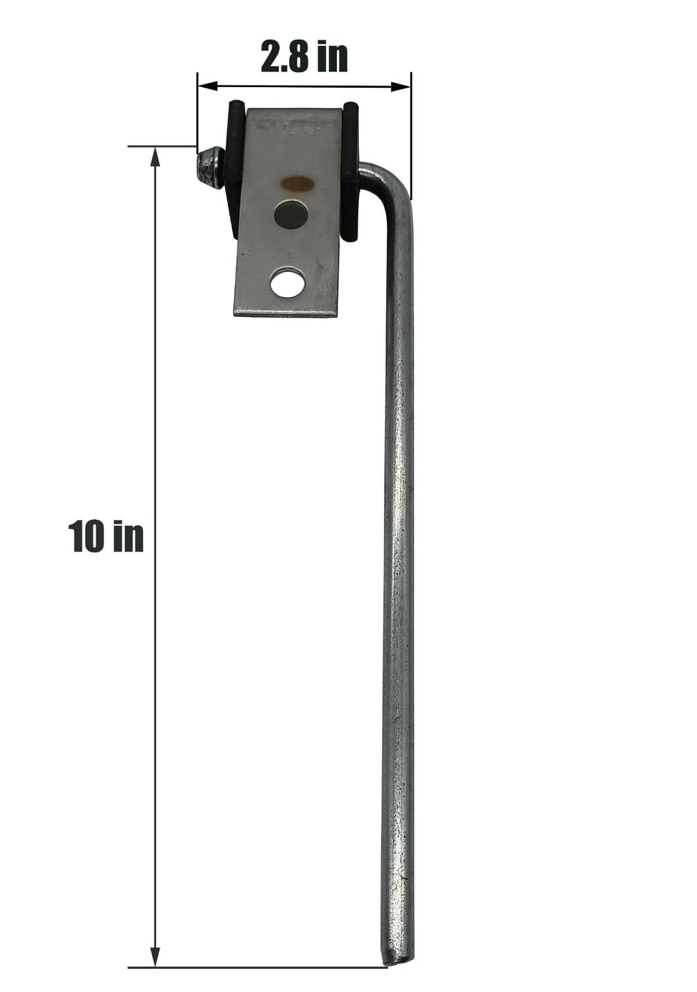 HAOXAOON 3/8in by 10in rod shows sturdy length for weld-on hangers.