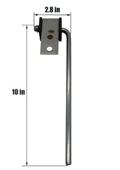 HAOXAOON 3/8in by 10in rod shows sturdy length for weld-on hangers.