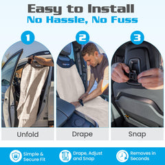 HAPPEGEAR Happeseat machine washable for easy cleaning after messy rides.