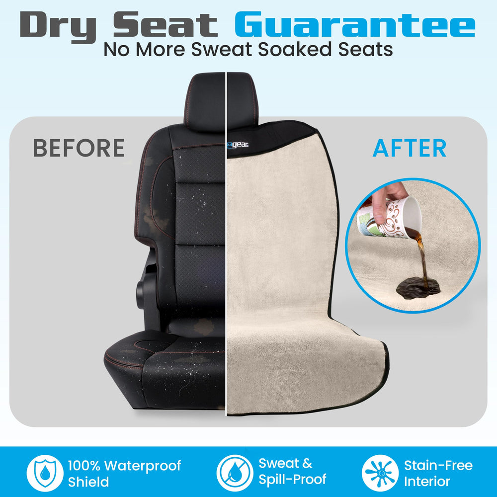 HAPPEGEAR Happeseat non-slip backing stays in place during entry and exit.