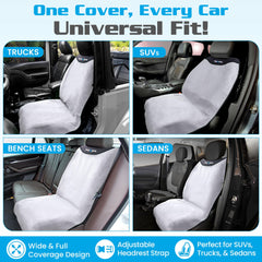 HAPPEGEAR Happeseat waterproof cover on bucket seat in a car