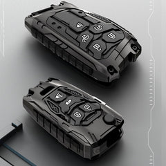 Happtoy heavy metal key fob cover in black A-Model shown for Silverado.