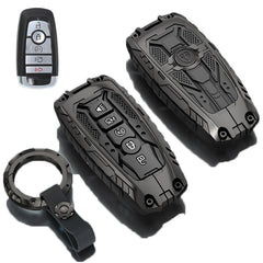 Happtoy heavy metal key fob cover front view protects Ford fob from daily wear.