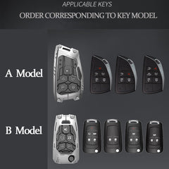 Happtoy heavy metal key fob cover side view highlights slim profile for easy pocket storage.