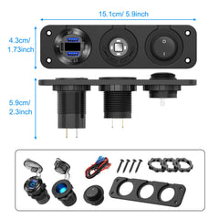 Hapytrip DC 12V/24V compatibility suits boats and vehicles