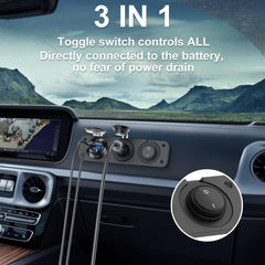 Hapytrip installation kit includes screws, terminals, and three short wires