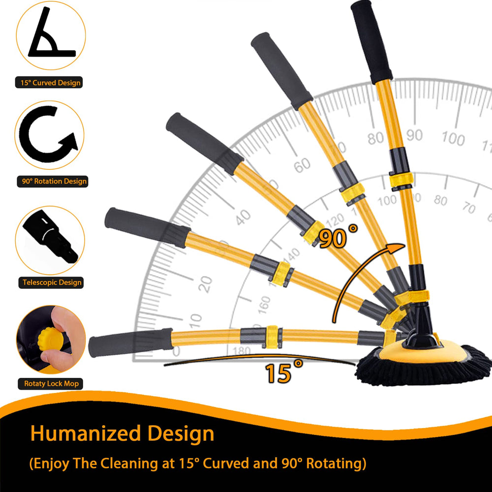 Harazaqa 90-degree rotating design helps cleaning in tight spots