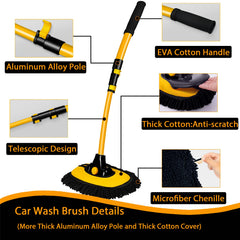 Harazaqa soft chenille bristles protect paint during washing