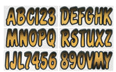 Hardline Products USA Series 200 decal with brown-to-black gradient on hull, durable for marine conditions