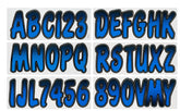 Hardline Series 200 letters and numbers for durable hull registration