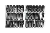 Hardline Series 300 letters-numbers kit on hull for compliant registration decals