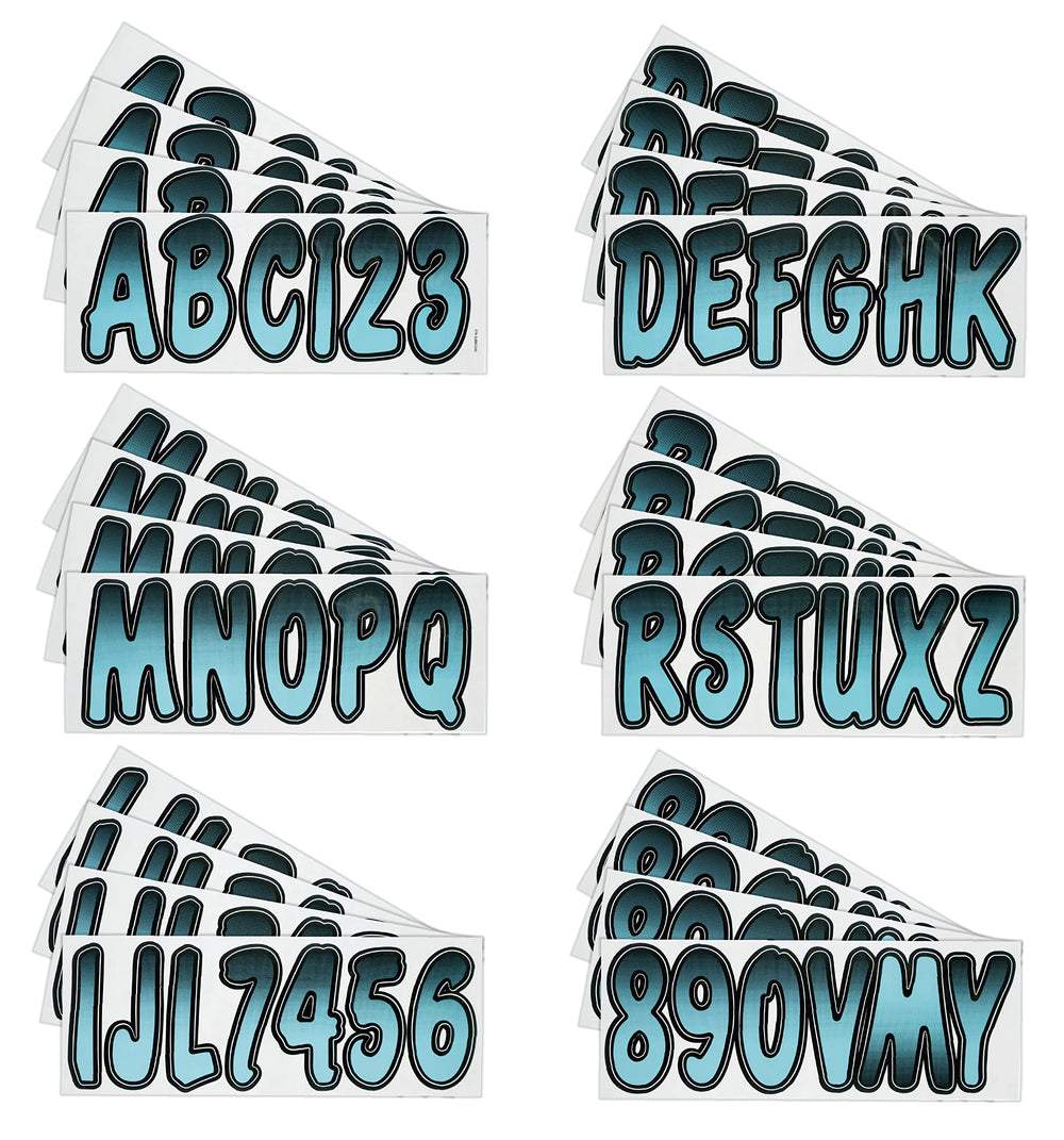 Hardline Series 200 3-inch USCG letters and numbers ready for registration