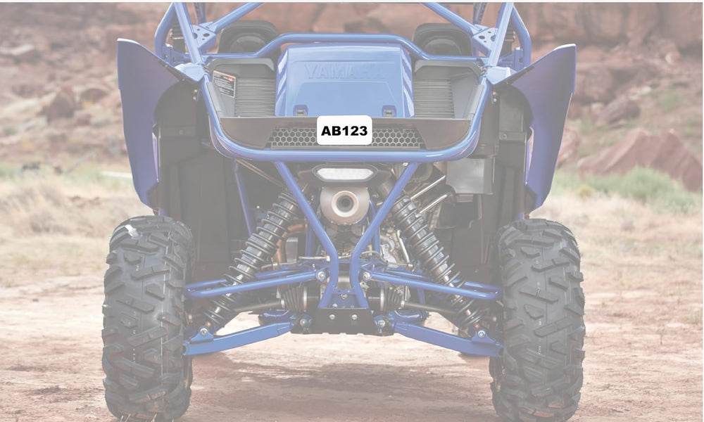 Hardline USA off-road license plate kit decals and hardware: easy install for MN/SD/ND/WI compliance.