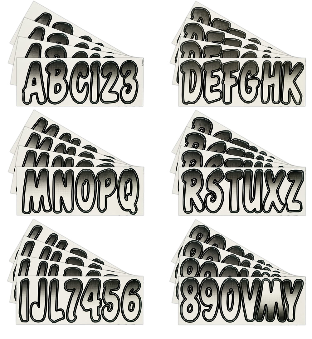 Hardline USA Series 200 decals on hull showing gradient font and durability.