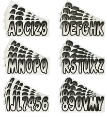Hardline USA Series 200 decals on hull showing gradient font and durability.