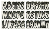 Hardline USA Series 200 kit display with letters and numbers ready for registration.