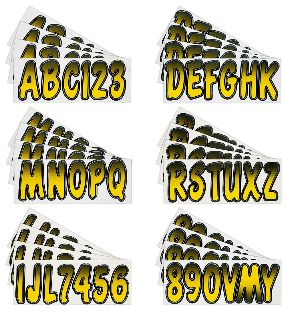 Hardline USA Series 200 letters numbers pack enables compliant hull numbering.