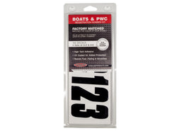 UV-coated marine vinyl protects registration decals from sun fading.