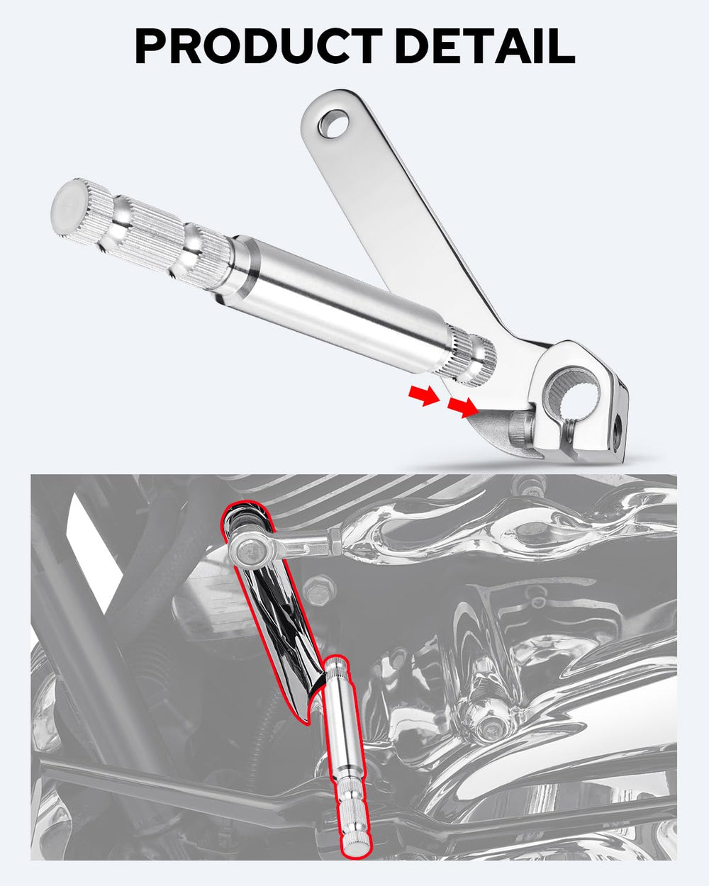 Harley Davidson touring shifter fitment visual confirms compatibility across 1984–2016 models.
