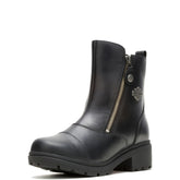 Harley-Davidson Amherst boot, front view, durable full-grain leather for daily wear.