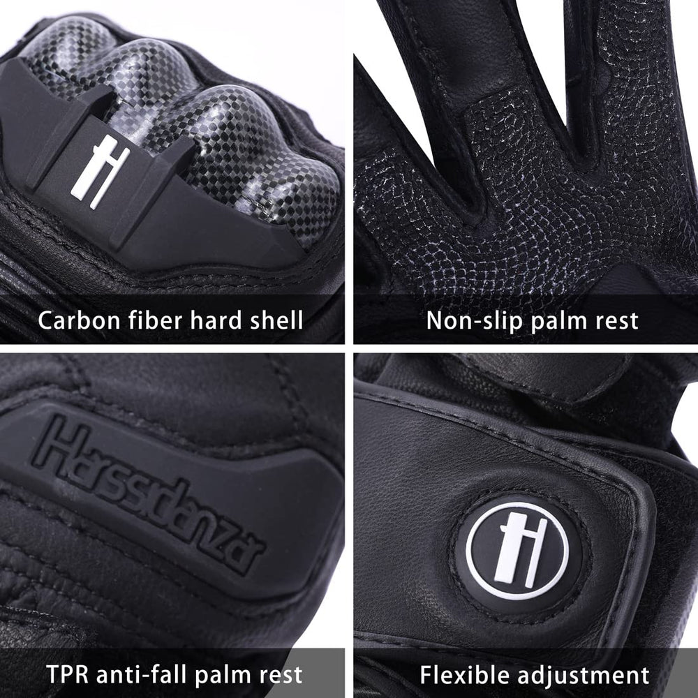 Harssidanzar leather gloves touchscreen compatible for convenient device use