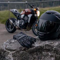 Harssidanzar GM028 gloves in black finish, size L for daily wear