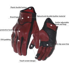 Harssidanzar gloves with anti-slip palm for secure braking and control
