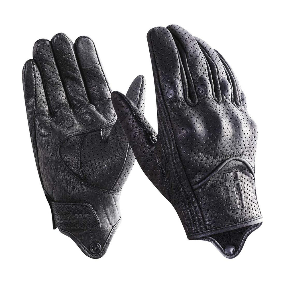 Harssidanzar GM028 top-view perforated gloves for breathable summer riding