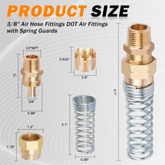 HASAOMOI brass air brake hose end sleeve for reliability