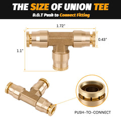 HASAOMOI brass air fitting close-up showing durable material for long-lasting use.
