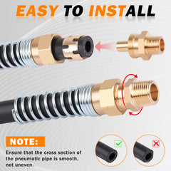 HASAOMOI brass end fitting sealing reduces leaks for trucks