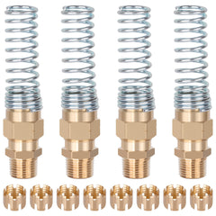 HASAOMOI three-eighths-inch hose with spring guard for durable connections