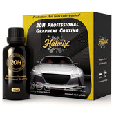 Hatinix 20H graphene ceramic coating bottle provides durable gloss and protection.